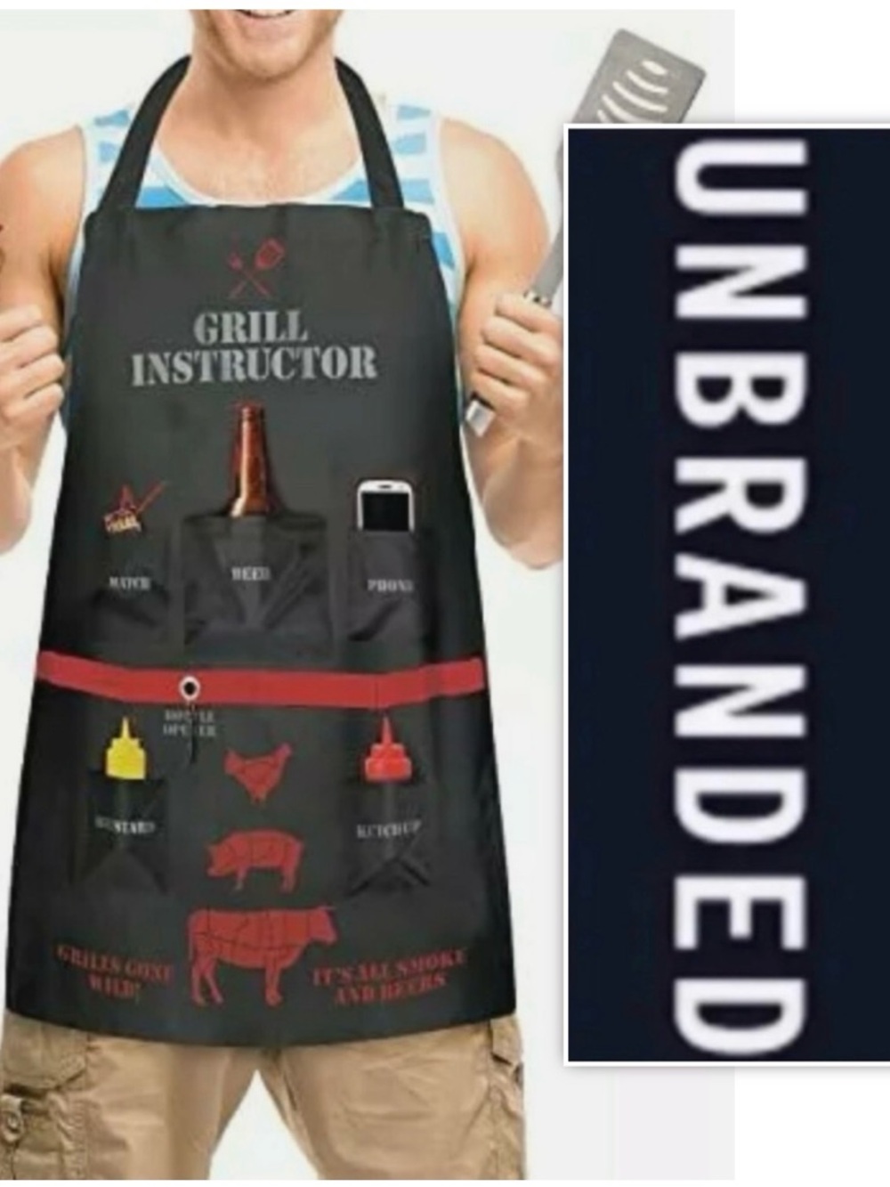UNBRANDED Grill Instructor Apron